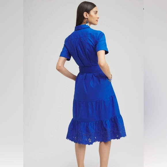 Chico's Poplin Cutout Shirt Dress Size 000
NWT ( No belt ) - Picture 2 of 10